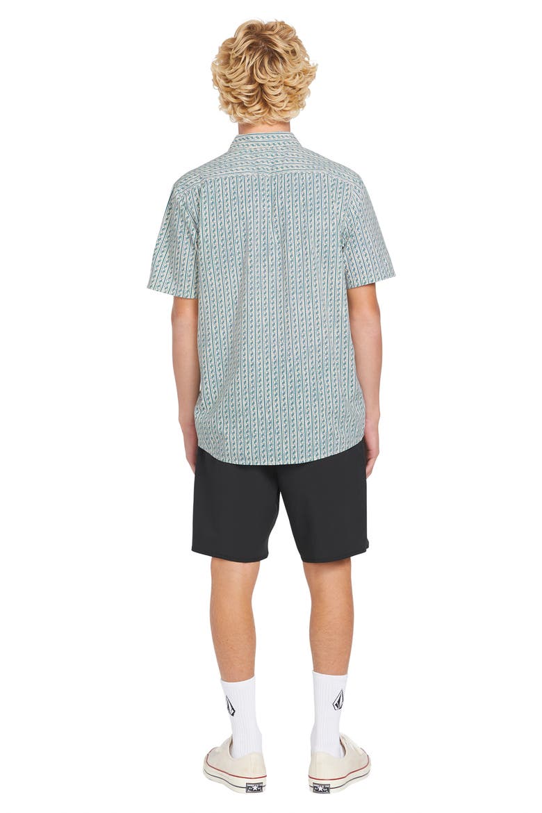 Scaler Stone Short Sleeve Button-Up Shirt, Alternate, color, DIRTY WHITE
