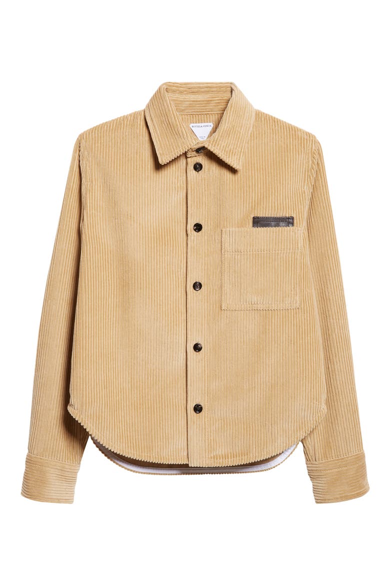 Cotton Corduroy Button-Up Shirt, Alternate, color, PALE OAK
