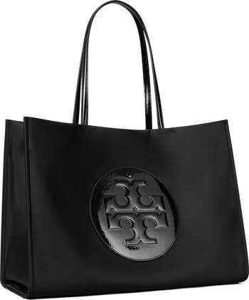 Ella Patent Nylon Tote