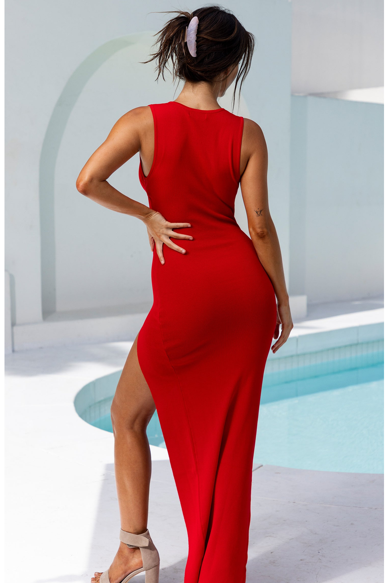 This Is It Maxi Dress, Alternate, color, Red