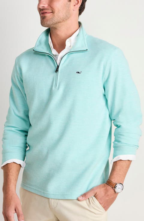 Saltwater Stripe Quarter Zip Pullover