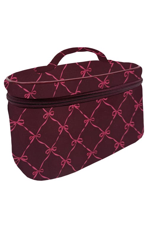 Mytagalongs Allure Cosmetic Case In Burgundy