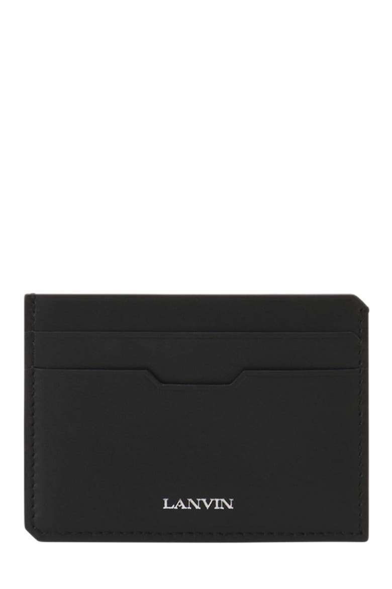 Compagnon Leather Cardholder, Main, color, Black