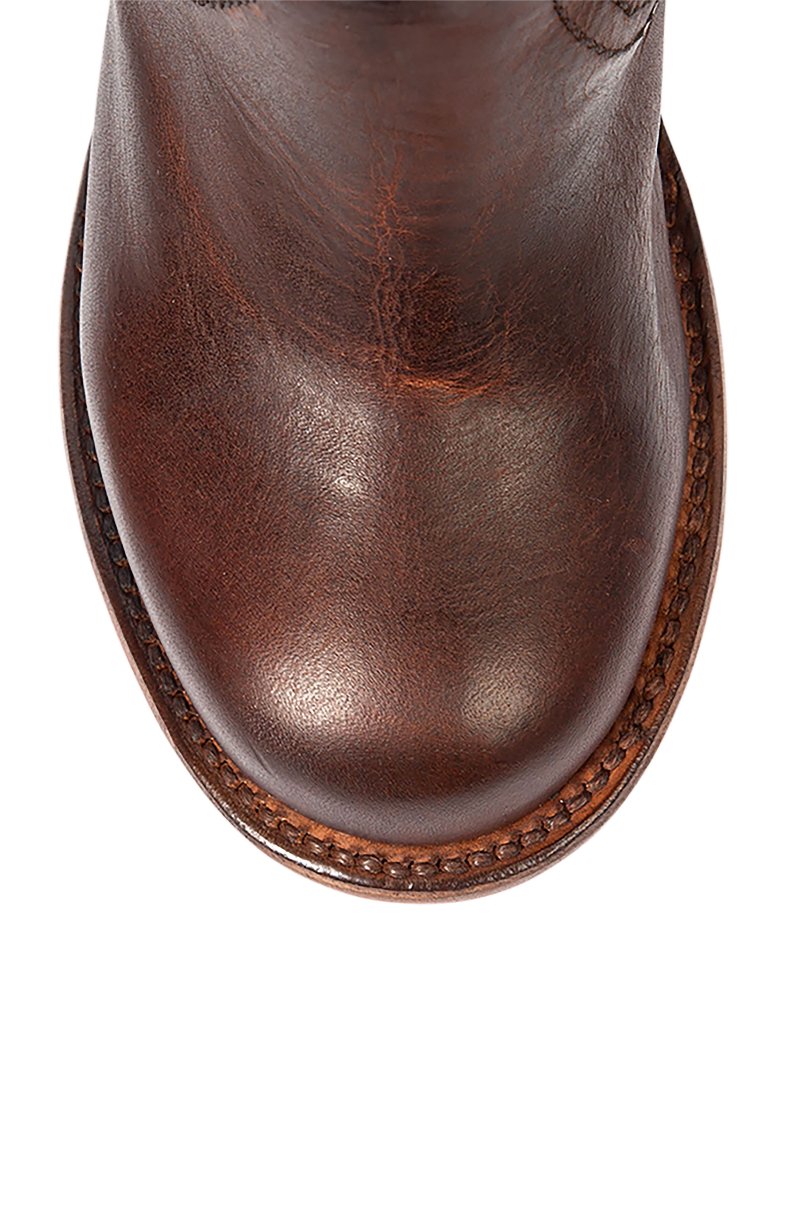 Bowin Leather Bootie, Alternate, color, COGNAC