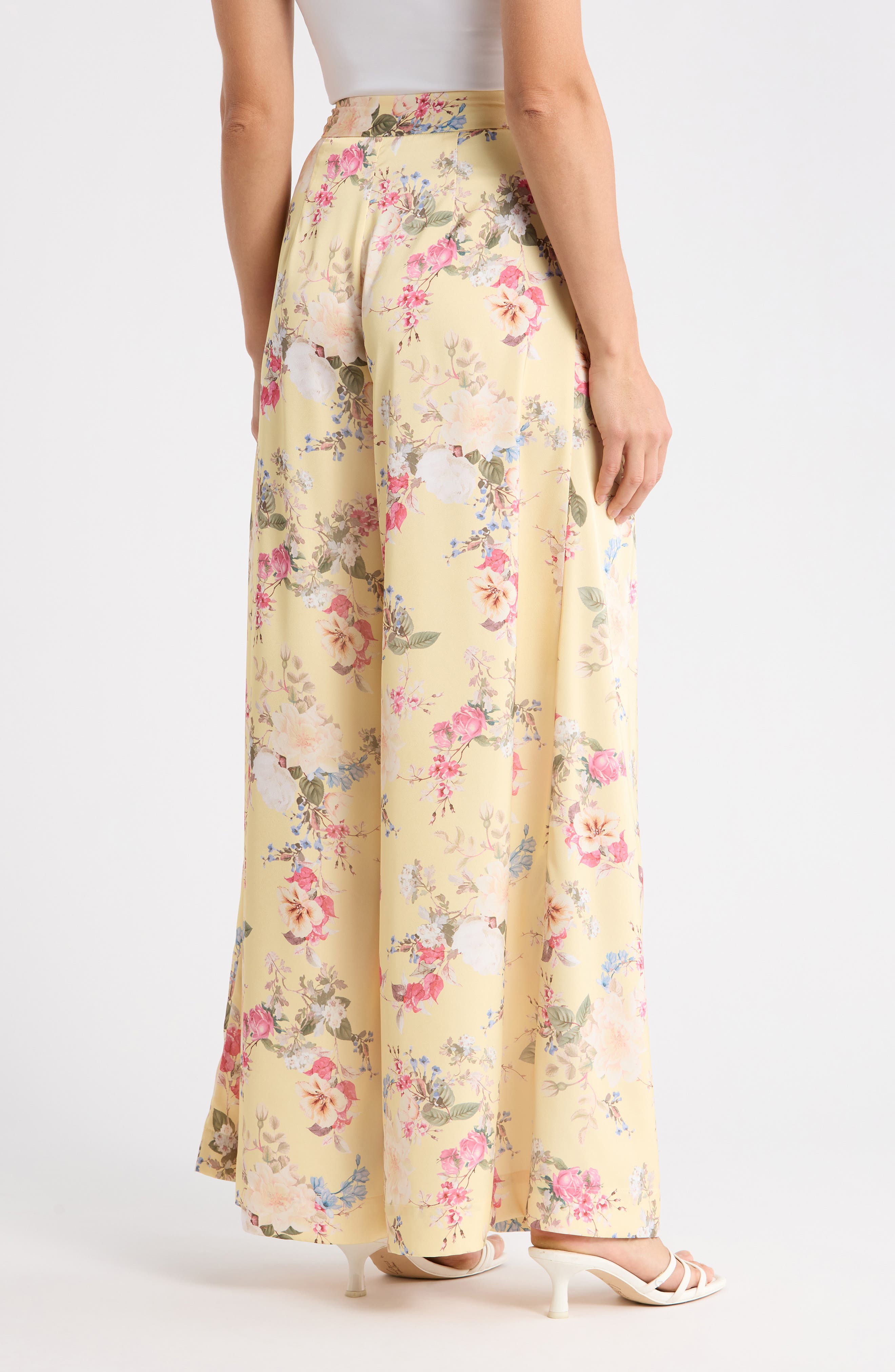 Pleated Front Wide Leg Pants - image 4