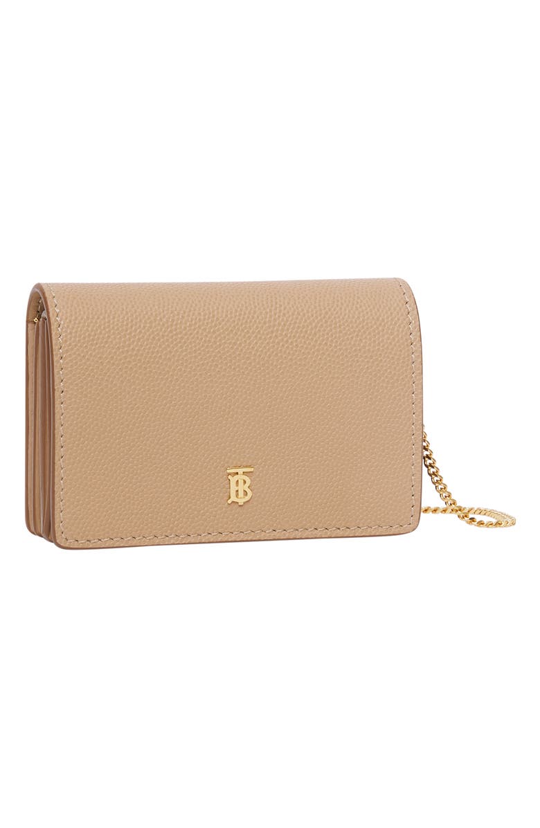 Burberry Grainy Leather Card Case with Detachable Strap, Alternate, color, 