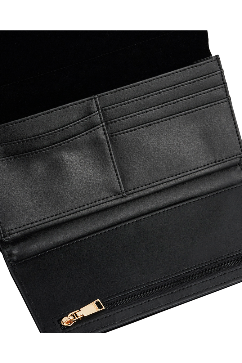 Botanical Velvet Embroidered Purse Large, Alternate, color, Black
