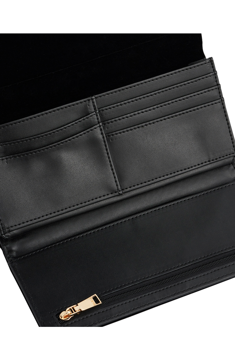 Fable England Botanical Velvet Embroidered Purse Large, Alternate, color, Black