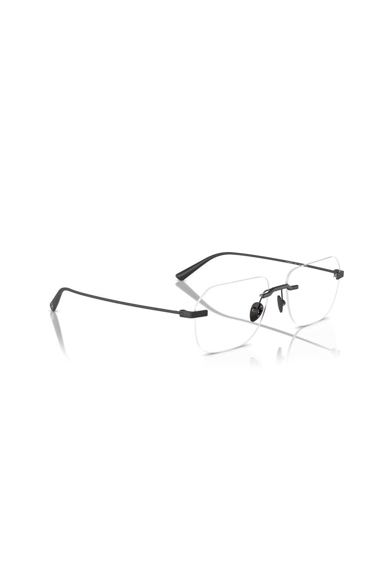 57mm Rectangle optical glasses, Alternate, color, Black