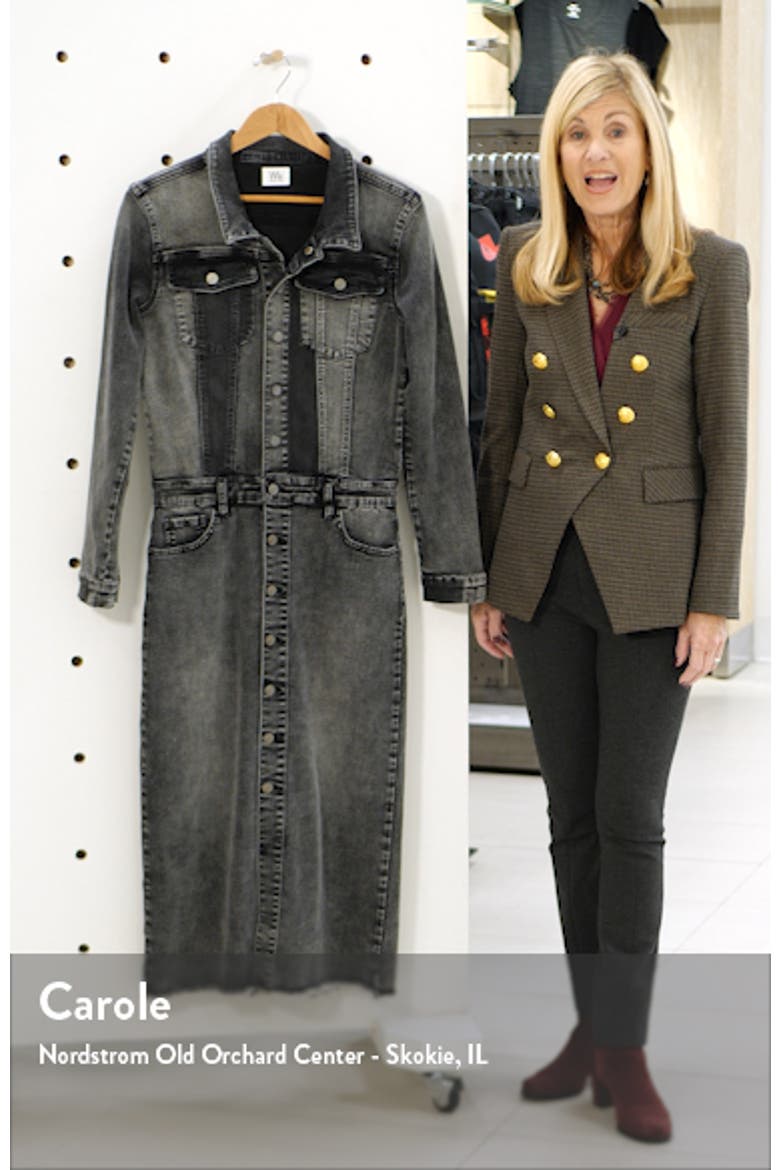 Long Sleeve Denim Midi Dress video