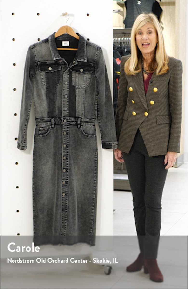 Long Sleeve Denim Midi Dress, sales video thumbnail