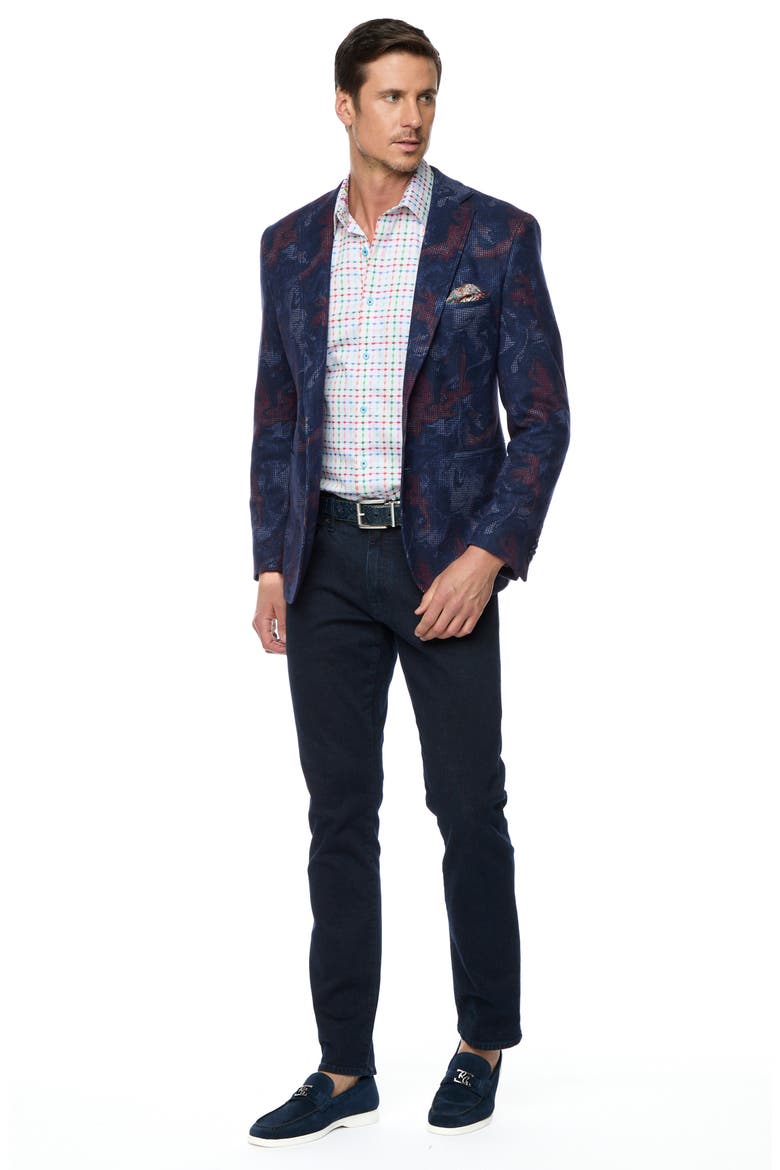 Beckford Knit Sport Coat, Alternate, color, NAVY