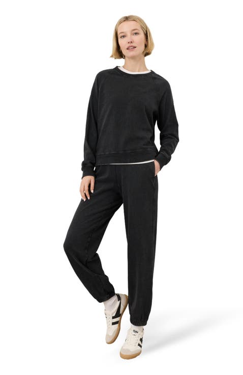 Organic Cotton Weekends Relaxed Raglan Sweatshirt