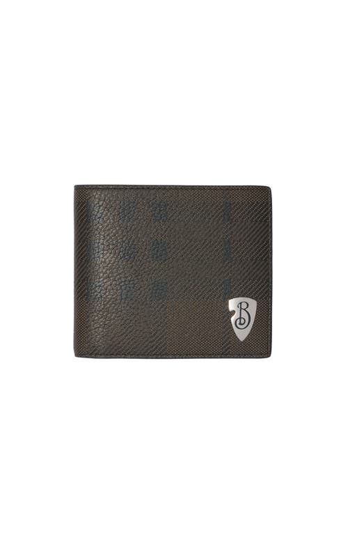 Shop Burberry B Shield Bifold Wallet In Slate