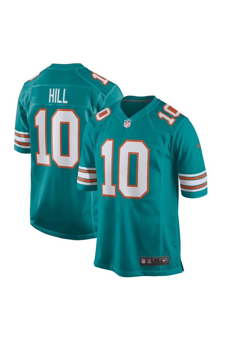 Men's Nike Tyreek Hill Aqua Miami Dolphins Alternate Game Jersey, Alternate, color, Aqua