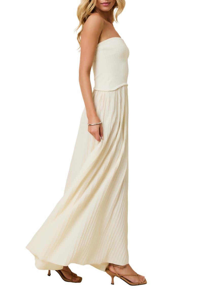 Solid & Striped The Strapless Maxi Dress, Alternate, color, Brule