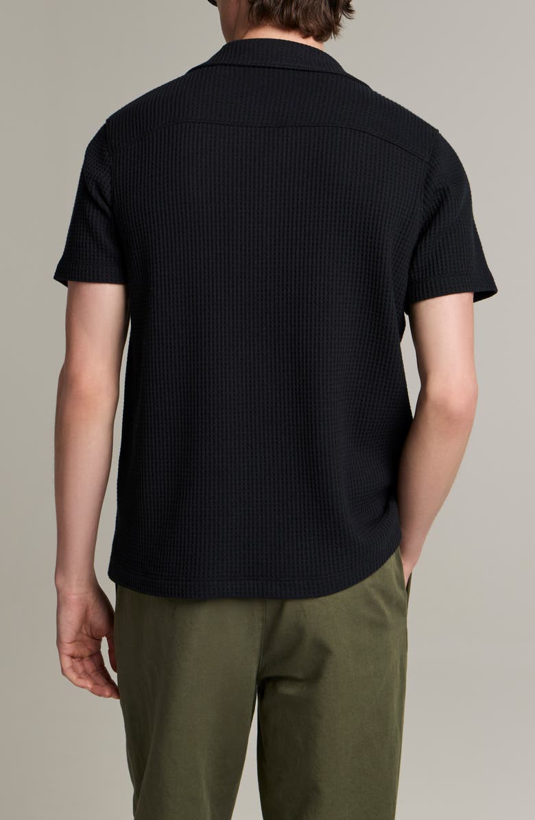 Vince Macro Cotton Blend Waffle Button-Up Shirt, Alternate, color, 