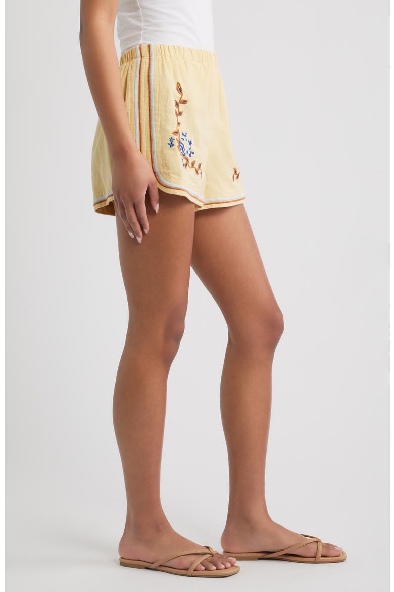 Wes Embroidered Shorts, Alternate, color, IMPALA