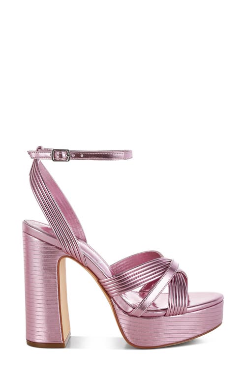London Rag Socialiate Platform Sandal In Pink