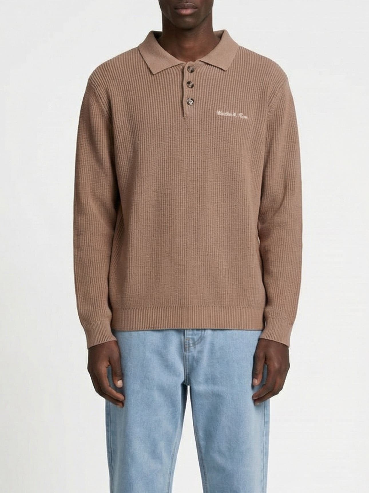 Walker & Hunt Lando Oversized Polo Collar Sweater (Men) | Nordstrom