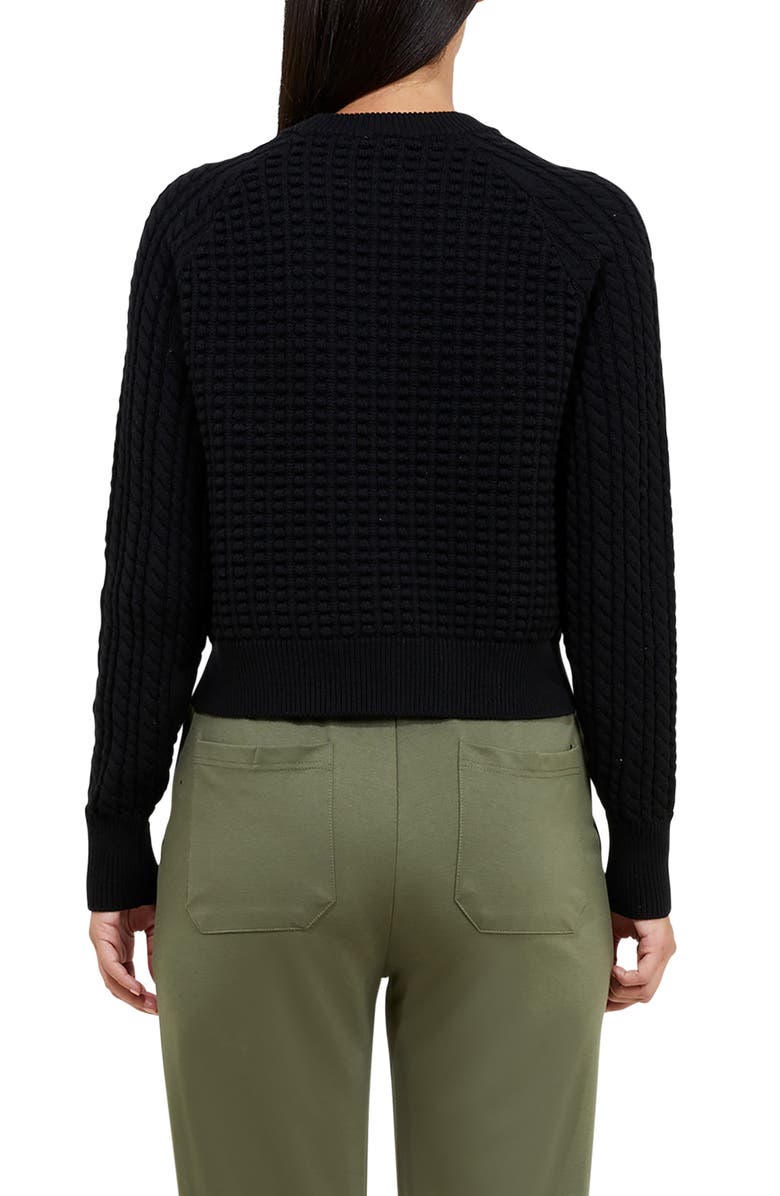 French Connection Mozart Mixed Stitch Cotton Sweater, Alternate, color,