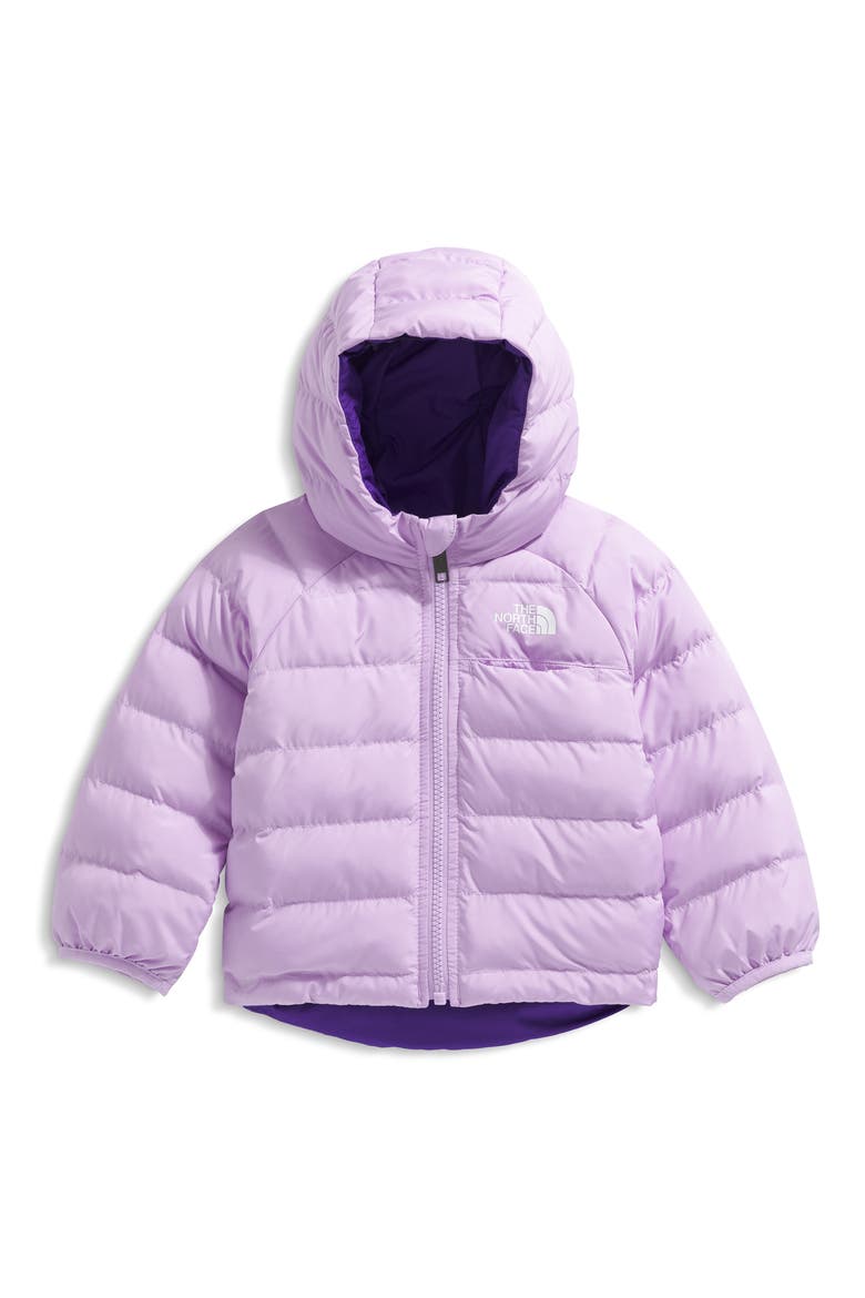 Kids' Perrito Reversible Water Repellent Hooded Jacket, Main, color, LITE LILAC