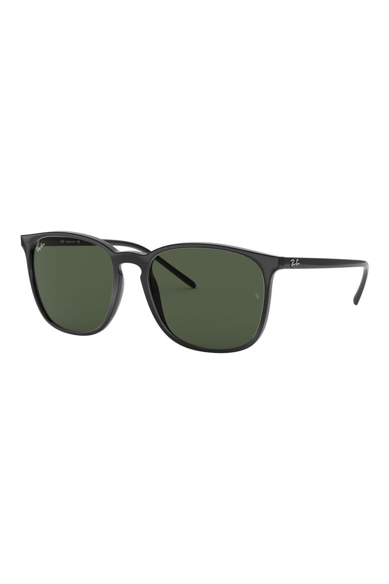 56mm Sunglasses, Alternate, color, GREEN