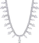 Julianna B. Created White Sapphire Heart Drop Necklace