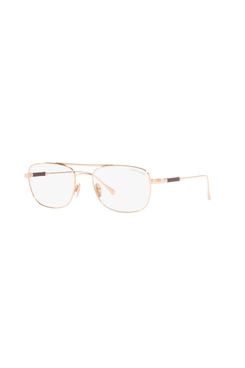 54mm Square optical glasses, Main, color, Gold