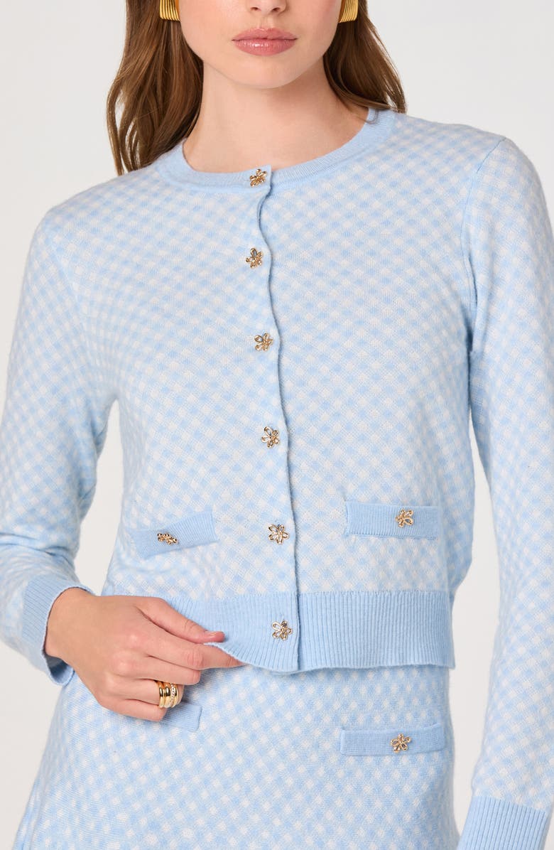 ASTR the Label Marian Plaid Cardigan, Alternate, color, Blue Plaid