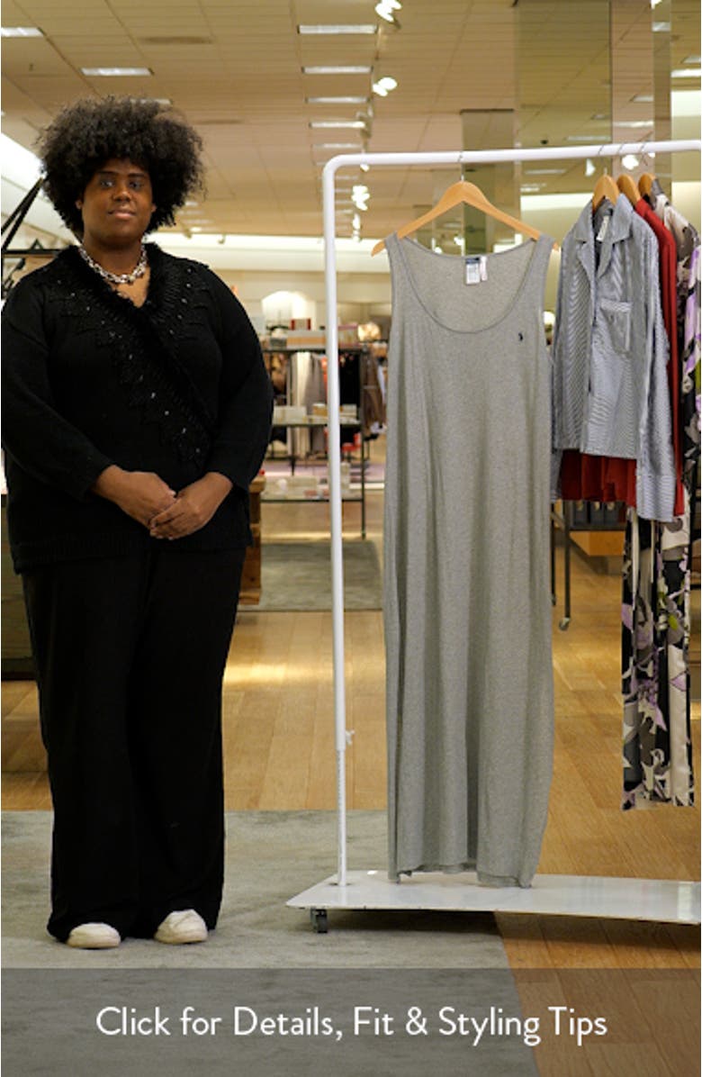 Scoop Neck Sleeveless Cotton Nightgown, sales video thumbnail