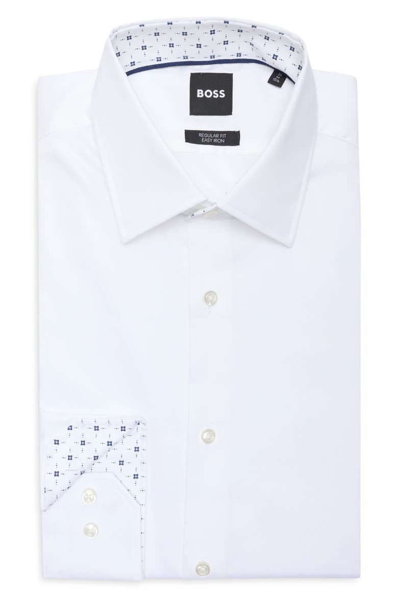 Joe Kent Slim Fit Easy Iron Dress Shirt, Alternate, color, WHT