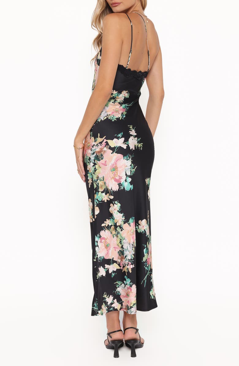Petal & Pup Anika Maxi Dress, Alternate, color, Black Floral