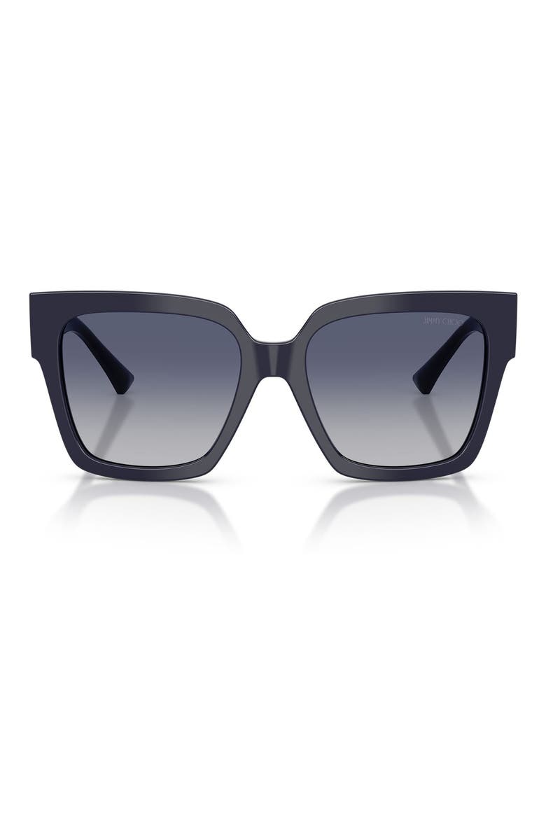54mm Gradient Square Sunglasses, Main, color, NAVY / GREY GRADIENT BLUE