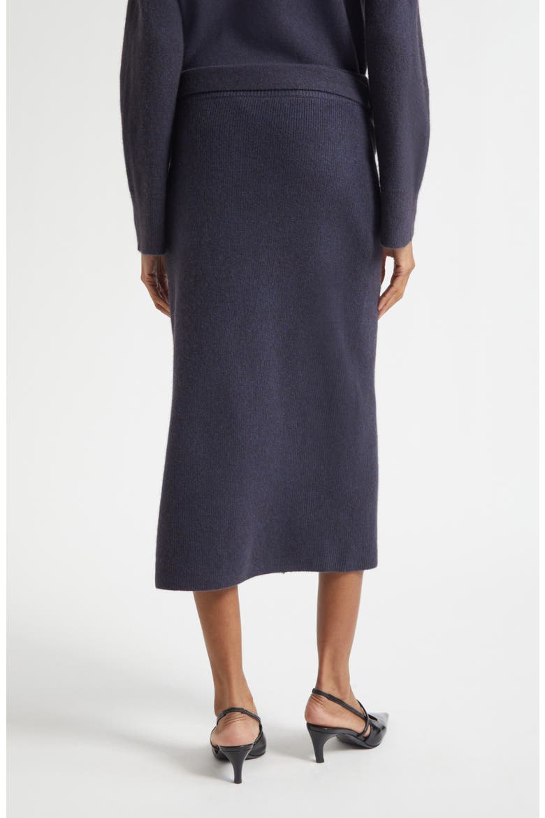 Tie Waist Wool Midi Skirt, Alternate, color, SOLID MEDIUM BLUE