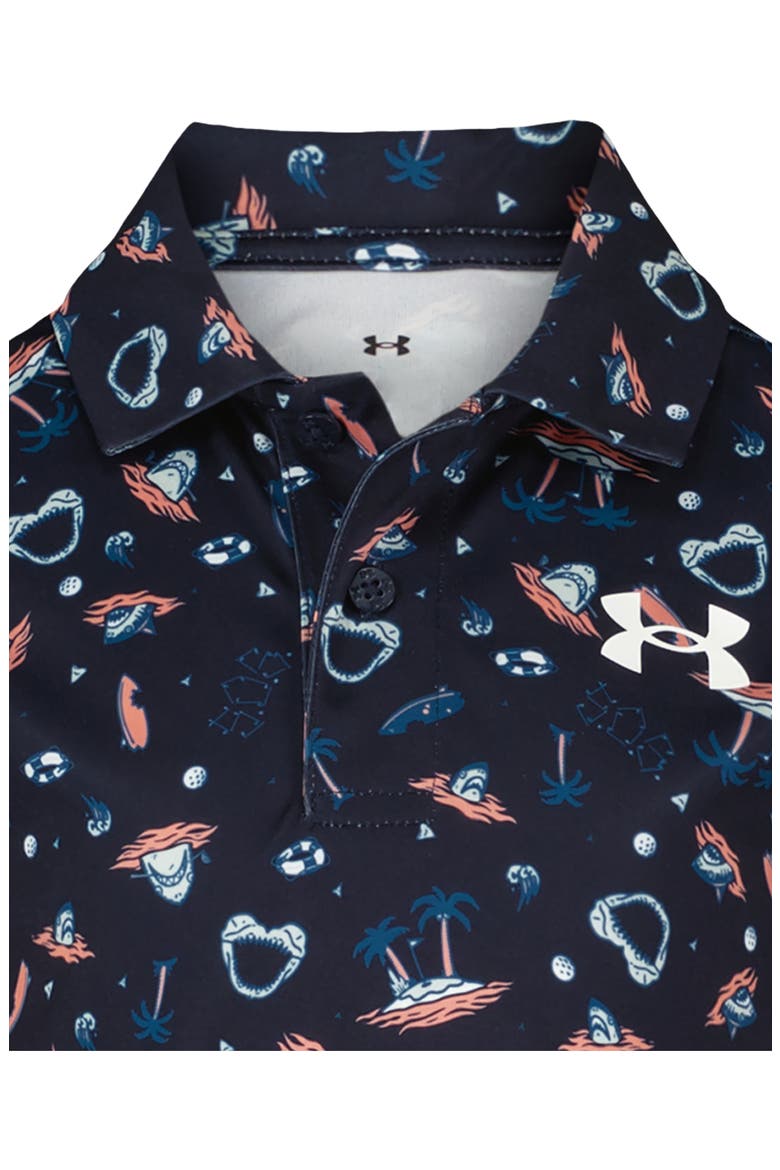 Kids' UA Matchplay Performance Polo, Alternate, color, MIDNIGHT NAVY