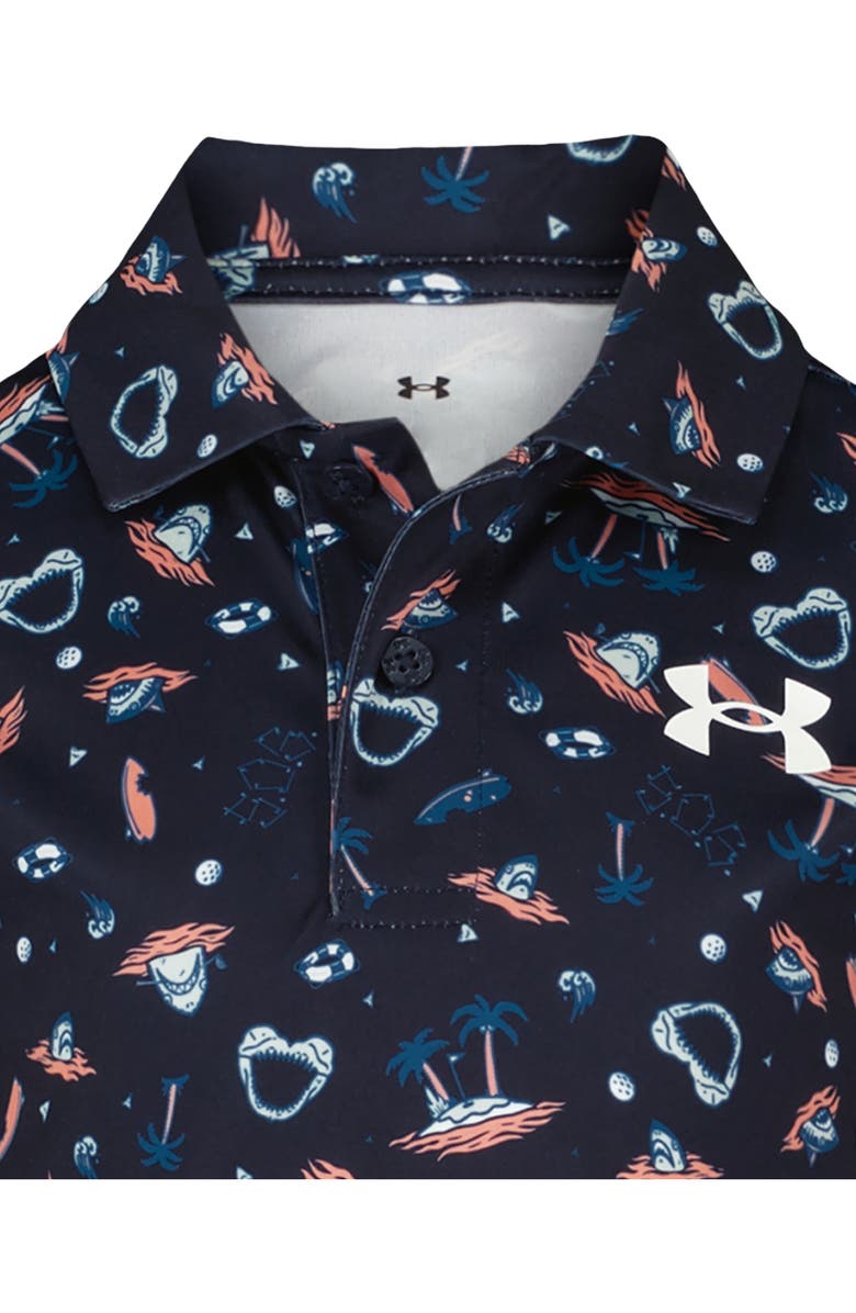 Under Armour Kids' UA Matchplay Performance Polo, Alternate, color, Midnight Navy