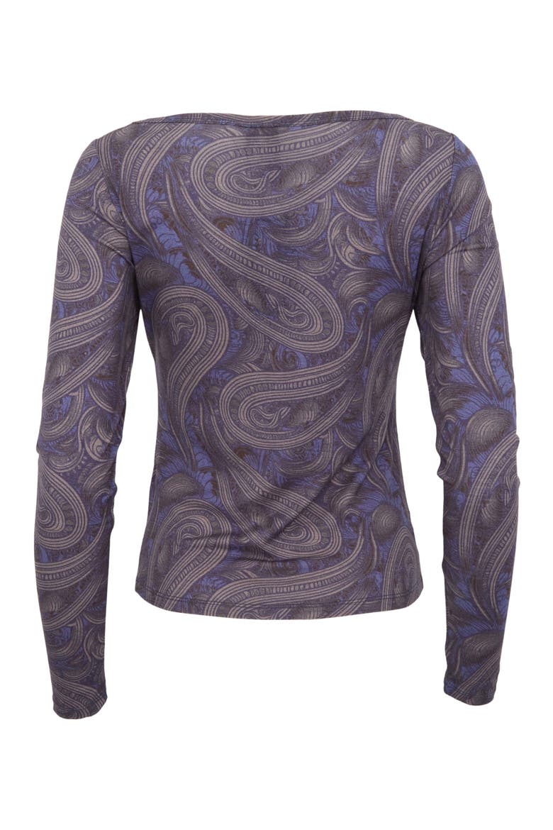 Carly Merino Long Sleeve Boatneck Shirt, Alternate, color, Badalona Smoke