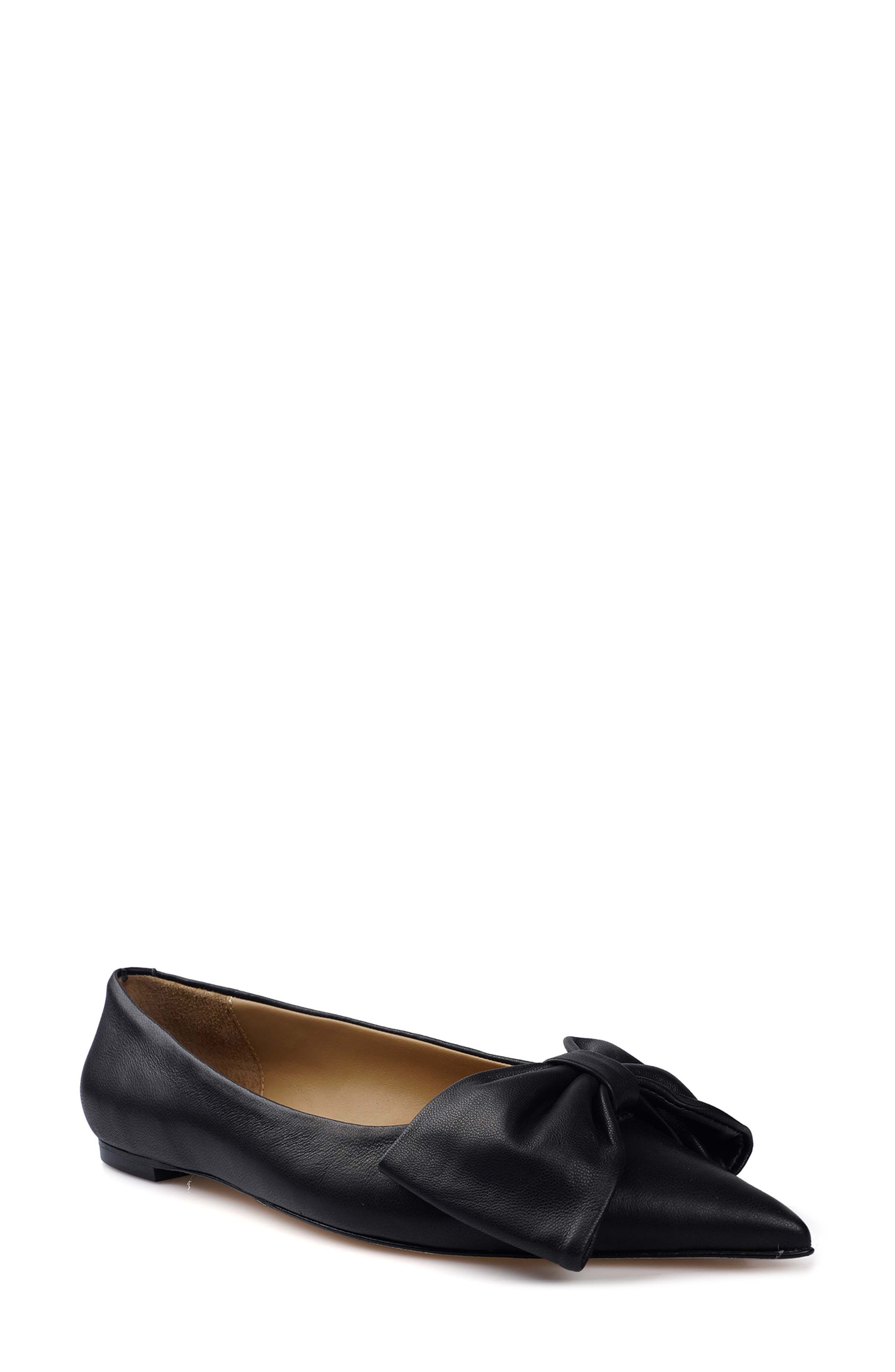 ZIGI Manelik Pointed Toe Flat, Main, color, Black