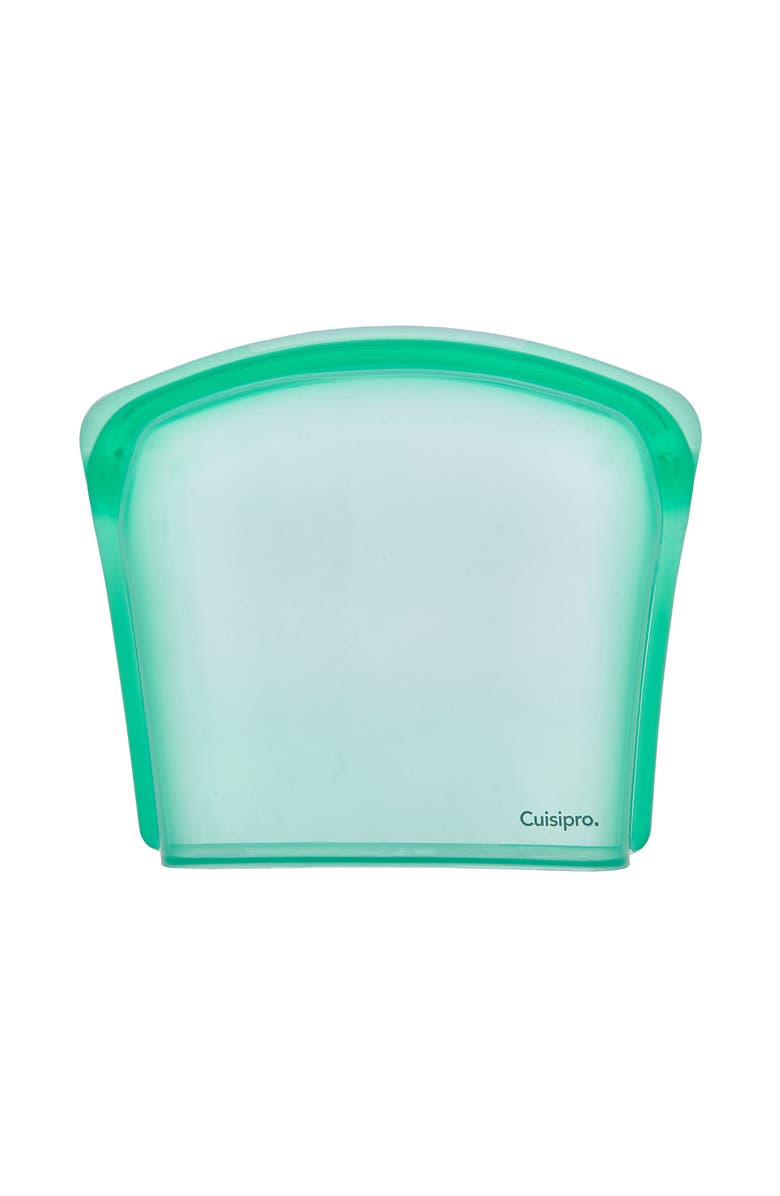 CUISIPRO Pack-It Silicone Reusable Storage Bag, 2000ml/67.5 oz, Main, color, Green