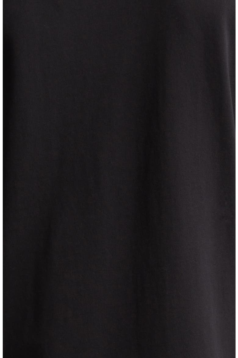 Logo Jacquard Crewneck T-Shirt, Alternate, color, BLACK