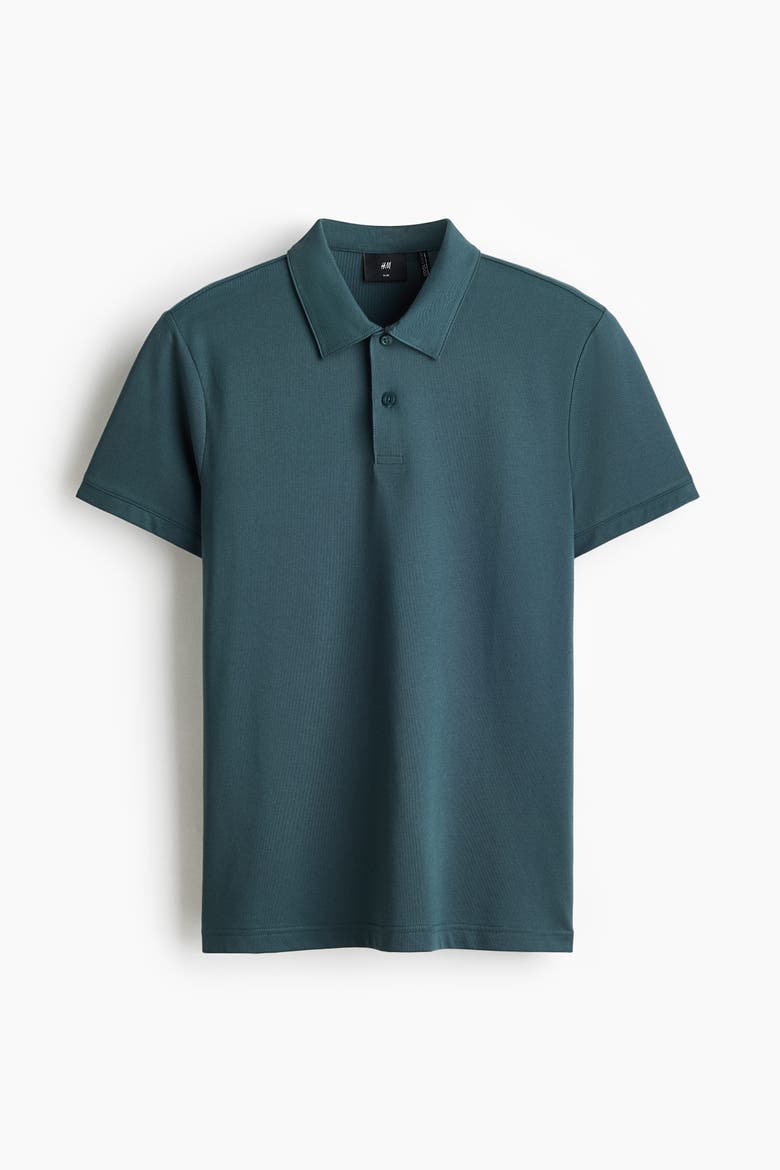 Coolmax® Slim Fit Polo Shirt, Alternate, color, Teal