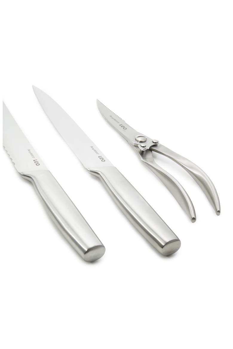 Legacy 3-Piece Stainless Steel Carving Knife Set, Alternate, color, SILVER