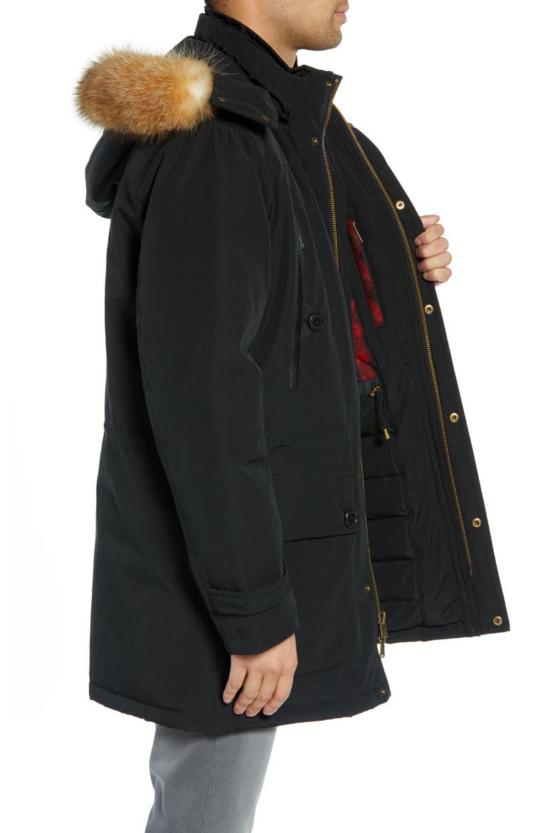 Signature Denver 650-Fill Power Down Parka with Genuine Raccoon Fur, Alternate, color, BLACK