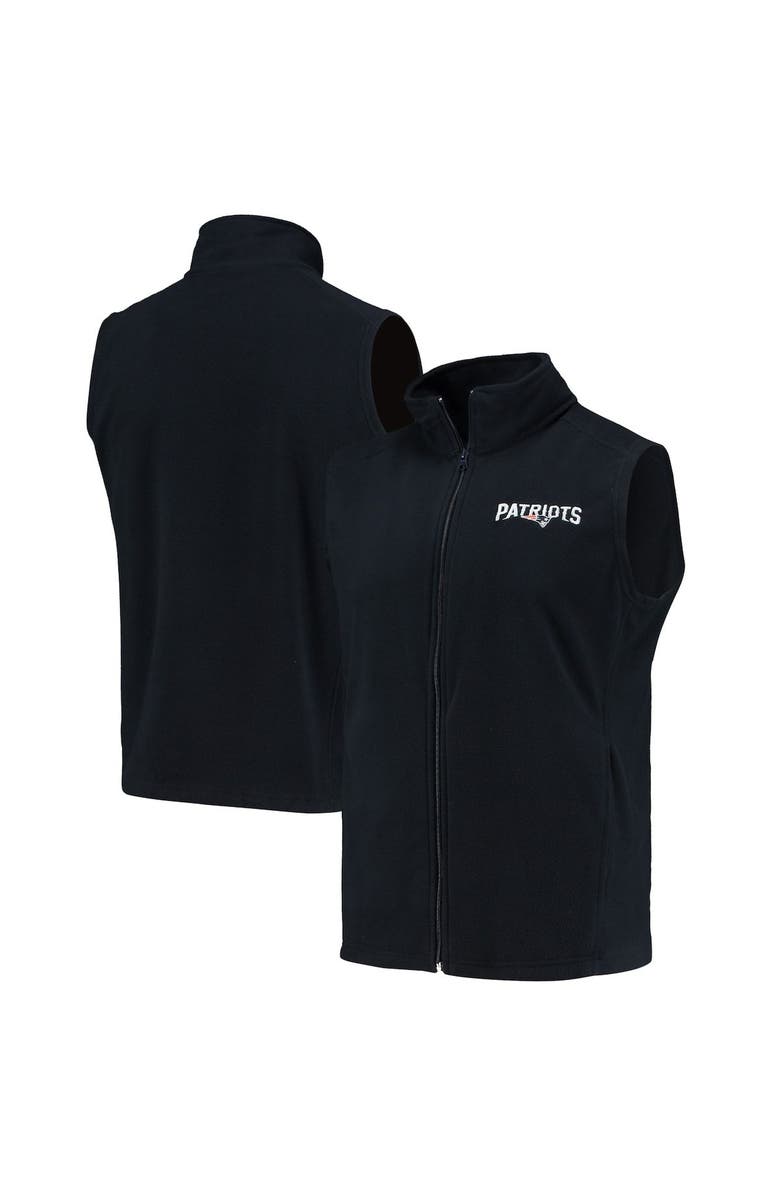 DUNBROOKE Men's Navy New England Patriots Houston Fleece Full-Zip Vest, Alternate, color, 