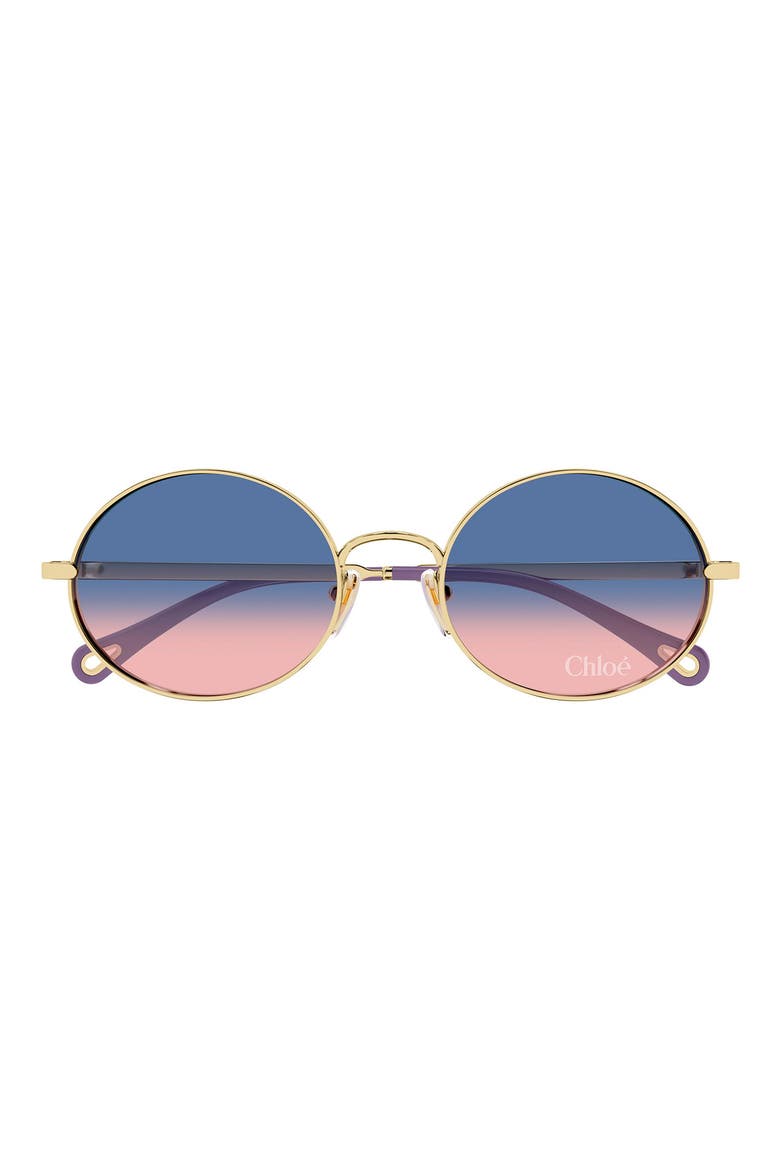55mm Gradient Round Sunglasses (Women) | Nordstrom display picture 3