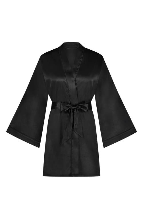 Shop Hunkemoller Hunkemöller Satin Wrap In Black