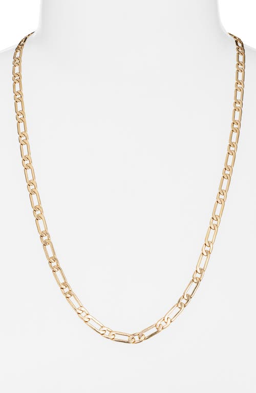 Child Of Wild Rhapsody Figaro Chain Necklace In Gold
