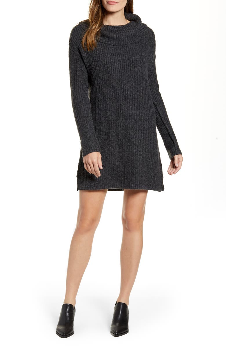 Caslon<sup>®</sup> Calson<sup>®</sup> Cozy Links Long Sleeve Sweater Dress, Main, color, 