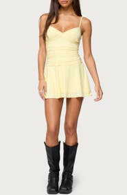 EDIKTED Deborah Ruched Minidress